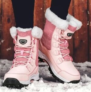 Women's Pink Winter Boots 36